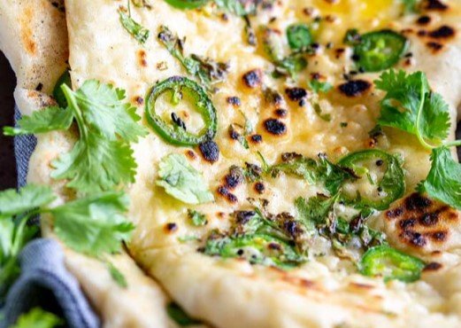 Chilli Garlic Coriander Naan